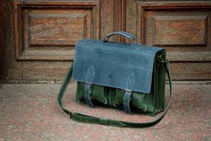 Top Grain Leather Men <b>Laptop</b> <b>Bag</b> Wholesale OEM Custom Logo <b>Briefcase</b> Business Travel Messenger Shoulder Tote LPG-0355 - Product Image 4