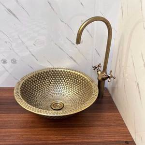 Hot Selling Copper Sink for Bathroom Modern Copper Sink for Sale Made in India with High Quality Copper Sink - Product Image 1