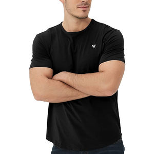 T-shirts en coton tricoté 100% personnalisés avec logo OEM pour hommes - Vente en gros, séchage rapide et respirant, OEM/ODM - Product Image 3