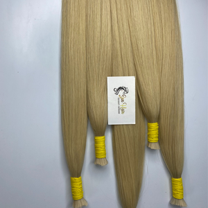 Extensiones de Cabello Humano Vietnamita Natural, Color Rubio 613, Liso Sedoso, Remy, de la Marca Sun Hair Company - Product Image 3
