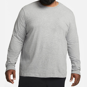 Camisetas de manga larga con logotipo sólido personalizado al por mayor de fábrica, camiseta personalizada de alta calidad para hombre, camiseta para entrenamiento y gimnasio - Product Image 1