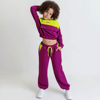 Survêtements décontractés unisexes pour enfants, grande taille, hiver, à capuche, respirants, antibactériens, séchage rapide, en polaire polyester, avec cordon de serrage