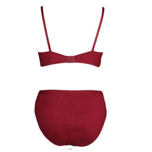 Ensemble soutien-gorge et culotte pour femme - Bordeaux - Product Image 2