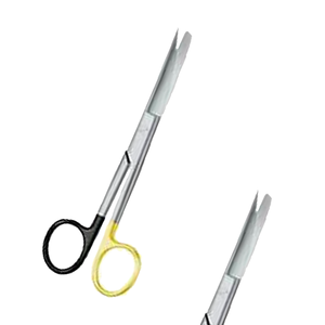 Tijeras Supercut, carburo de tungsteno Sharp/Sharp Curved 165mm de largo Instrumentos quirúrgicos Fabricante de Pakistán - Product Image 1