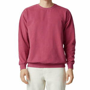 Sweat-shirt personnalisé pour hommes prix de gros sweats-shirts pour hommes couleur unie de haute qualité surdimensionnés pour hommes 100% sweats respirants en coton - Product Image 5