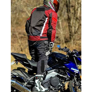 Chaqueta de Motociclista con Protección Completa para el Cuerpo, Acolchado Blindado, Chaqueta de Verano para Motocicleta, Impermeable y Cortavientos, Color Rojo - Product Image 4