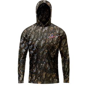 เสื้อตกปลาแขนยาวแบบมีฮู้ดสำหรับตกปลาเสื้อ UPF50ตกปลาผ้าดูดความชื้นป้องกันแสงแดดออกแบบโลโก้ของคุณได้ตามที่ต้องการ - Product Image 1