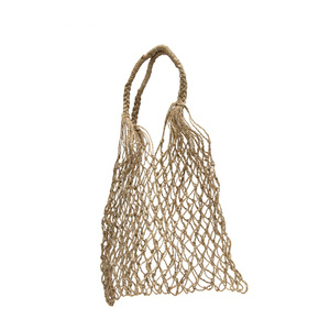 Sac fourre-tout en macramé écologique de haute qualité, prix de gros abordable, sac de shopping réutilisable en toile de coton écologique - Product Image 6
