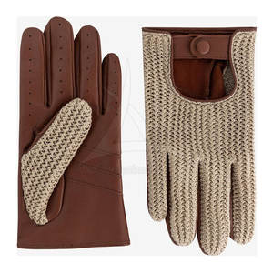Gants d'hiver tactiles en cuir véritable de haute qualité avec doublure en laine – Protection premium du fabricant en vente - Product Image 6