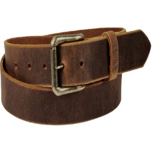 Cinturón informal de cuero marrón de doble tono de Venta caliente, cinturones y accesorios informales de cuero de vaca de grano completo pintados a mano - Product Image 2