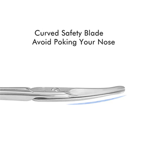 Ciseaux de manucure professionnels de haute qualité en acier inoxydable japonais, lame incurvée, manche en céramique, coupe-poils pour sourcils et nez - Product Image 4