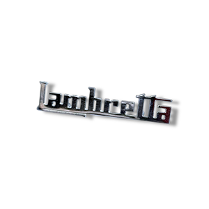 Emblema para protector de piernas 'Lambretta' (tipo posterior) para Lui + Vega + Cometa - Product Image 1