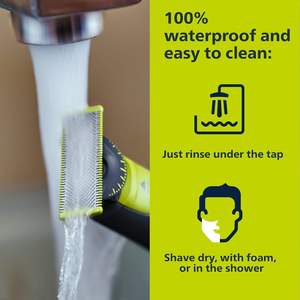 Philips Norelco OneBlade 360 - Recortadora y Afeitadora Eléctrica Híbrida con Cuchillas de Repuesto, Empaque Sin Frustraciones - Product Image 3