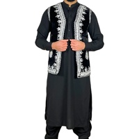 Salwar Kameez Tradicional Musulmán Afgano para Hombre, Talla Grande, Informal, Transpirable, Ligero, de Alta Calidad y Bajo Precio 2025