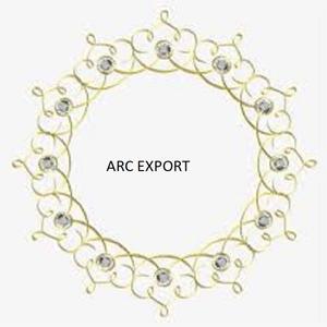 Jaune belle couleur avec décoration de conception antique miroir mural décoration fantaisie moderne miroir Ware à prix raisonnable - Product Image 2