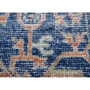 Alfombra de Lana Anudada a Mano Erbe Blue con Patrón Geométrico y Abstracto para Sala de Estar, Pasillo, Forma Rectangular, Alfombras Jaipur ZA - Product Image 3
