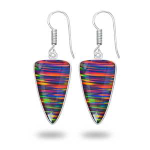 Piedra Preciosa Natural de Alta Calidad, Ópalo Aurora de Color Oscuro, Piedra Preciosa de Ópalo Aurora Natural para la Fabricación de Joyas, Hermosos Pendientes - Product Image 1