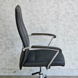 MFB011 Swivel Lift Office <b>Chair</b> Adjustable Height Faux Leather Upholstery Modern Design Aluminium PU Adjustable Headrest - Product Image 5