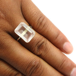 Nueva llegada diseño de lujo 925 plata esterlina cuarzo rosa natural piedras preciosas forma de cojín anillo joyería hecha a mano para regalo de cumpleaños - Product Image 2