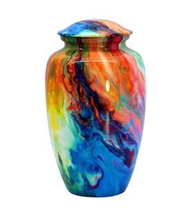 Urne funéraire en métal moderne élégante avec forme ronde offrant une beauté de simplicité et une mémoire paisible pour les familles - Product Image 3