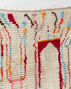 Tapis tribal de luxe en polypropylène 100% fait à la main tapis berbère marocain moderne laine marocaine-azilal pour le salon - Product Image 6