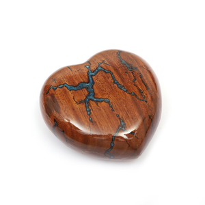 Urnas de recuerdo de corazón de palisandro hechas a mano, venas epoxi azules, urnas de cremación para mascotas y humanos, recuerdos para recuerdos - Product Image 1