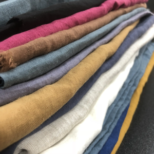 Vente en gros de tissu en lin de 115 '' / 292 cm de largeur supplémentaire, tissu en lin au mètre et au mètre/100% tissu en lin pour vêtements pour literie - Product Image 1