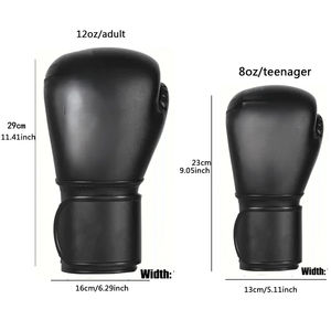 Gants de boxe personnalisés pour hommes femmes MMA formation sac de boxe Muay Thai Kickboxing combat gants de sport adultes - Product Image 4
