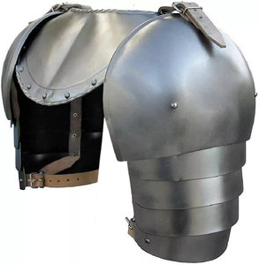 Thời Trung Cổ thép nhẹ Knights tấm pauldron với <span class=keywords><strong>gorget</strong></span> Heavy Duty vai áo giáp cho reenactment Đảng Phục Hưng công bằng - Product Image 1