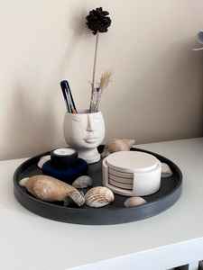 Juego de Posavasos de Arte Abstracto en Mármol, Decoración Elegante para Mesa, Regalo para el Hogar - Product Image 6