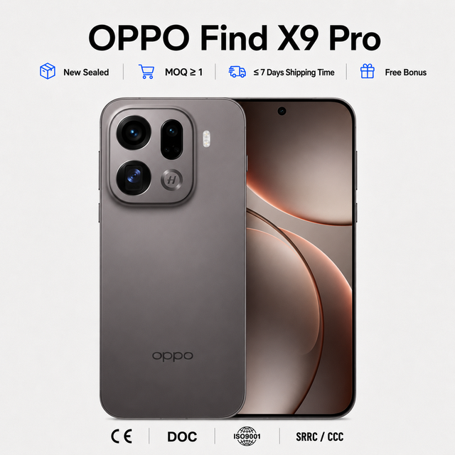 Original OPPO Find X9 Pro 5G Mobile 7500mAh Battery Dimensity 9500 200MP Hasselblad Camera 6.78" 1.5K AMOLED 16GB 1TB NFC