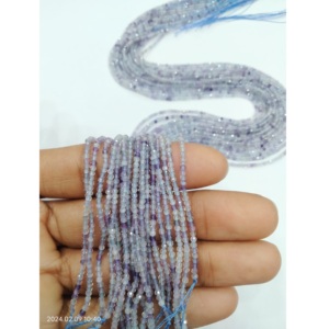 ลูกปัดพลอยฟลูออไรต์หลายเหลี่ยมขนาด2มม. สำหรับทำเครื่องประดับตามหลักฮวงจุ้ย - Product Image 4