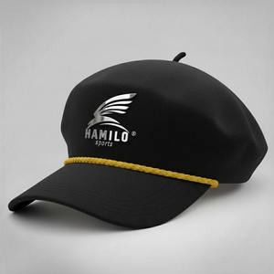 Gorra Deportiva Impermeable de 5 Paneles con Logotipo Personalizado Bordado al por Mayor, con Correa Ajustable y Diseño Liso en Venta - Product Image 1