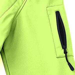 Chaqueta Softshell para hombre de alta calidad de secado rápido y precio bajo con tela de lona con cuello con capucha - Product Image 4