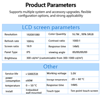 Nouvel ordinateur sans ventilateur de 12, 18 et 32 pouces, PC tout-en-un IP65, écran tactile industriel capacitif IPS à cadre ouvert, montage mural, Android