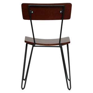 Sillas de comedor plegables apilables de hierro negro de estilo antiguo moderno para el hogar, oficina, hoteles, gimnasios, parques, apartamentos, venta al por mayor - Product Image 4