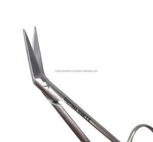 Tijeras Quirúrgicas Manuales Anguladas de 4.5 Pulgadas para Iris y Goma, Grado Hospitalario, Acero Inoxidable, Proveedor Mayorista OEM ODM - Product Image 6