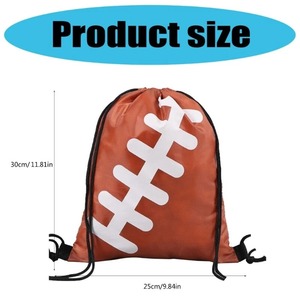 Sac à dos de gymnastique en toile personnalisé sac à dos imperméable et pliable en polyester pour les sports de plein air et l'usage décontracté - Product Image 4