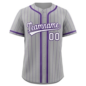 Camiseta de béisbol uniforme en blanco personalizado adulto venta al por mayor transpirable 100% poliéster ropa de béisbol y softbol - Product Image 2