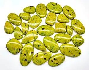 Top Quality Green Color Stichtite Natural Loose Gemstone Cabochon Direct Factory Supply Loose Gemstone Bulk Lot at Wholesale
