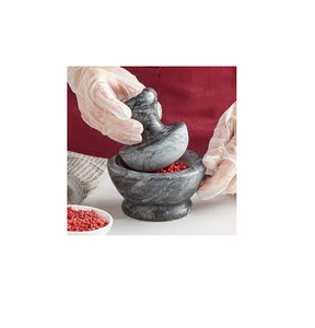 Mortero y mortero de mármol negro y tamaño personalizado, precio barato y uso hecho a mano, artesanía natural de bajo precio - Product Image 5