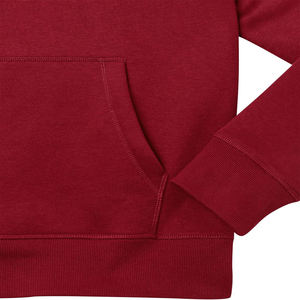 Sudadera con capucha gruesa de lana de algodón 500 Gsm, Sudadera con capucha cuadrada recortada en blanco de satén de alta calidad para hombre, Haus Industries - Product Image 5