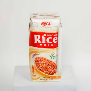 Caja de papel de 200ml, leche de arroz integral, la mejor bebida con sabor natural, deliciosos servicios OEM ODM disponibles - Product Image 3