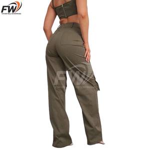 Pantalon cargo personnalisé, style populaire, taille haute, respirant, en coton, pour homme - Product Image 4