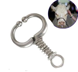High Quality Surtechs Veterinary <b>Nose</b> <b>Ring</b> Spring Loaded Bull <b>Nose</b> Holder for Cow Cattle Buffalo Restraint Tools - Product Image 1