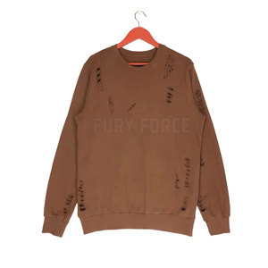 <b>Top</b> Trending Unique Style Men <b>Distress</b> Sweatshirt Winter Bulk Quantity Hot Sale - Product Image 1