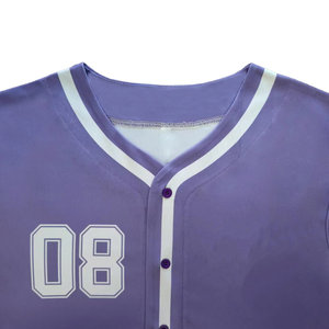 Nouveau maillot de baseball personnalisé en gros 2025, logo personnalisé, sublimation, broderie, séchage rapide, respirant, uniforme de baseball personnalisé pour hommes - Product Image 4
