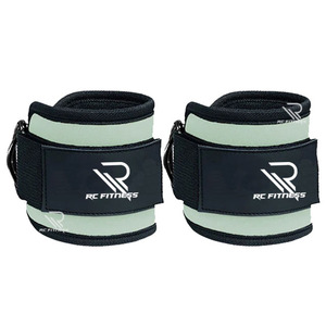แผ่นรองข้อเท้าหนังสีชมพูแบบกำหนดเองของ RC Fitness Wear สายรัดป้องกันข้อเท้าแบบมืออาชีพ ฟังก์ชั่นรักษาความอบอุ่นสำหรับใช้ในยิม - Product Image 6