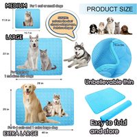 Tapis rafraîchissant pour chien, coussin rafraîchissant lavable pour animaux de compagnie, couverture, tapis de couchage pour chenil, tapis de sommeil en soie glacée, lit de plage