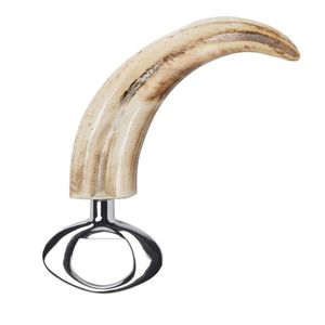 Sacacorchos de botella de vino de acero inoxidable con logotipo personalizado y abrelatas, abridor de cuerno multifunción de lujo, Abrebotellas de vino de Metal barato - Product Image 1